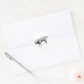 Tongue-out charme ronde sticker (Envelop)