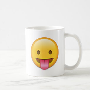 Tongue-out Cheeky Emoji Koffiemok