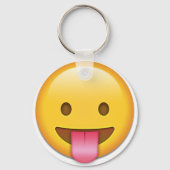 Tongue-out Cheeky Emoji Sleutelhanger (Voorkant)