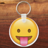 Tongue-out Cheeky Emoji Sleutelhanger (Voorkant)