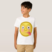 Tongue Out Emoji Funny Goofy Face T-shirt (Voorkant volledig)