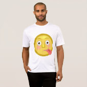 Tongue Out Emoji Funny Goofy Face T-shirt (Voorkant volledig)