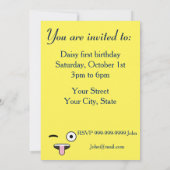 Tongue out Emoji Kaart (Achterkant)