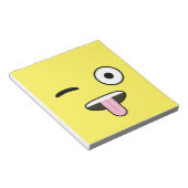 Tongue out Emoji Notitieblok (Schuin)