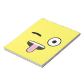 Tongue out Emoji Notitieblok (Linkerzijde)