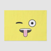 Tongue out Emoji Tissuepapier (Voorkant)