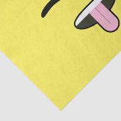 Tongue out Emoji Tissuepapier (Detail)