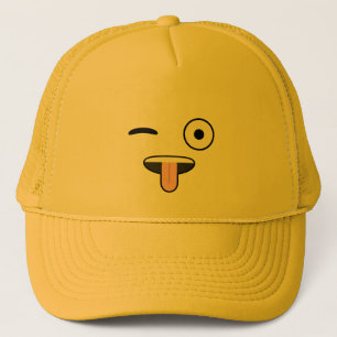 Tongue out Emoji Trucker Pet