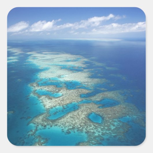 Tongue Reef, Great Barrier Reef Marine Park Vierkante Sticker (Voorkant)