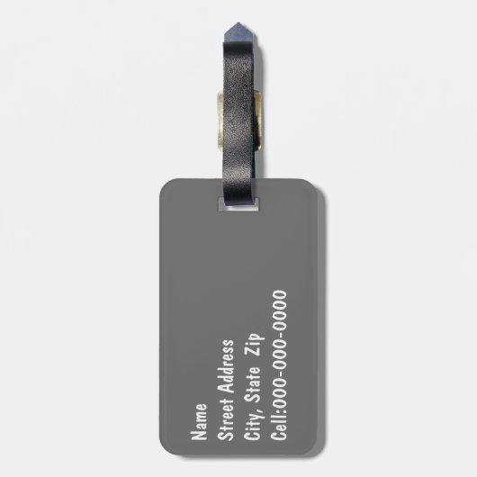 Tongue Teasing Alaskan Malamute Photogram Bagagelabel (Achterkant verticaal)