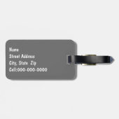 Tongue Teasing Alaskan Malamute Photogram Bagagelabel (Achterkant horizontaal)