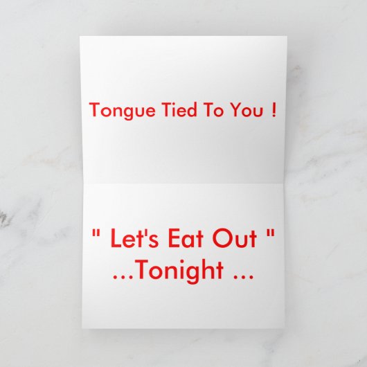 " Tongue Tied Frogs " Kaart (Binnen)