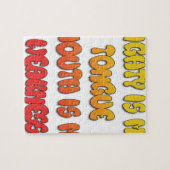 Tongue Tied: Grappige Tong Quote Kleurrijke Tekst  Legpuzzel (Horizontaal)