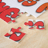 Tongue Tied: Grappige Tong Quote Kleurrijke Tekst  Legpuzzel (Zijkant)