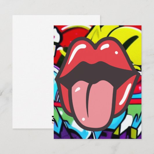 Tongue Twister Bedankkaart (Voorkant / Achterkant)