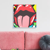 Tongue Twister Canvas Afdruk (Insitu (Woonkamer))