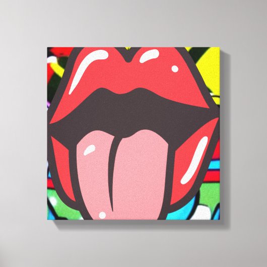 Tongue Twister Canvas Afdruk (Voorkant)