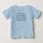 Tongue Twister T's-Hoeveel hout Baby T-Shirt (Voorkant)
