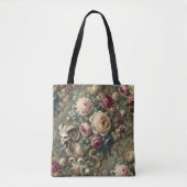 🩸 Tongue Whipped Blooms - Gothic Victoriaans Tote Bag (Voorkant)