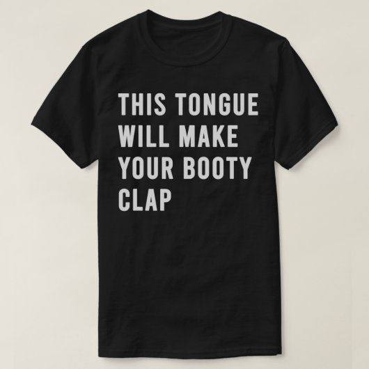 Tongue Workout Butt Worship Funny Flavored autism T-shirt (Design voorkant)
