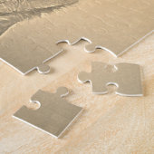 Tongues uit Chihuahua Sepia Puzzle Legpuzzel (Zijkant)