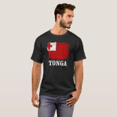  tongvlag voor Tongan T-shirt (Voorkant volledig)