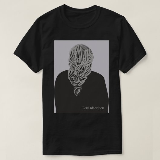 Toni Morrison art1 T-shirt (Design voorkant)