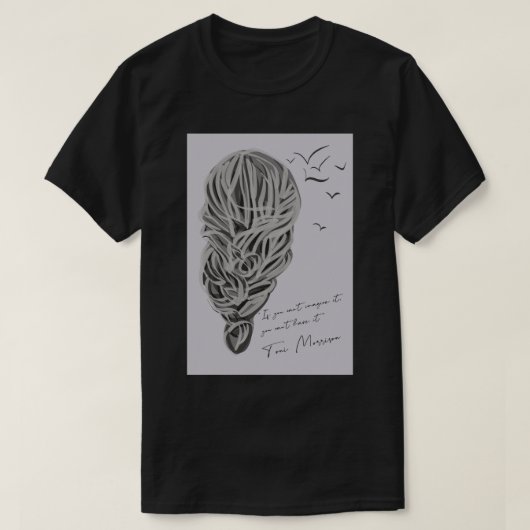 Toni Morrison citaat T-shirt (Design voorkant)