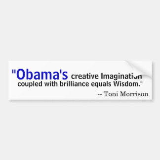 Toni Morrison over Obama Bumpersticker