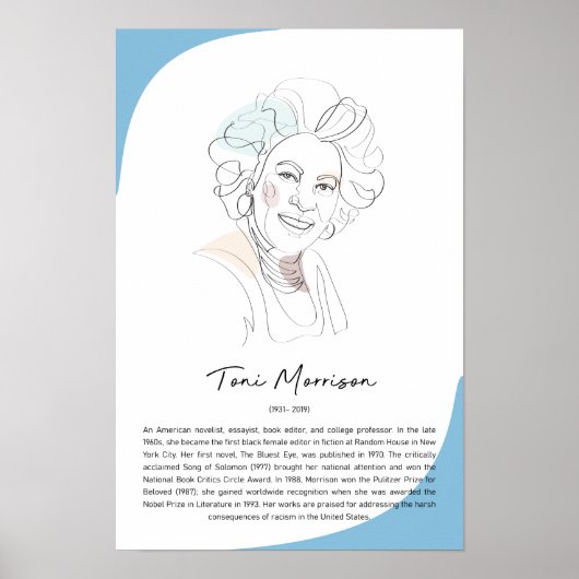 Toni Morrison Poster (Voorkant)