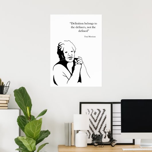 Toni Morrison Poster (Thuiskantoor)