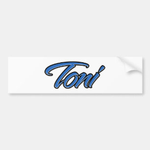 Toni Name blue Aufkleber Sticker Autoaufkleber