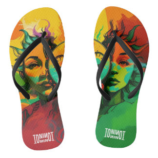 TONI ORIGINAL – Artistieke Streetwear Slippers Teenslippers