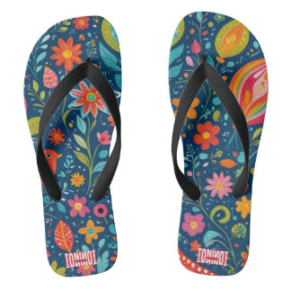 TONI ORIGINAL – Bloemrijke Artistieke Zomer Slippe Teenslippers