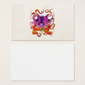  tonie octopus Psychedelic regenboog Visitekaartje (Voorkant /achterkant)