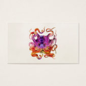  tonie octopus Psychedelic regenboog Visitekaartje (Voorkant)