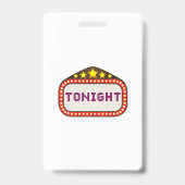 Tonight Movie Theater Marquee Badge (Back)