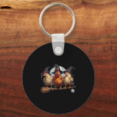 Tonight We Fly, Chicken Witch, Funny Halloween Chi Sleutelhanger (Voorkant)