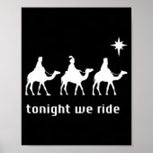 Tonight We Ride, 3 Wise Men, Funny Christian Chris Poster (Voorkant)