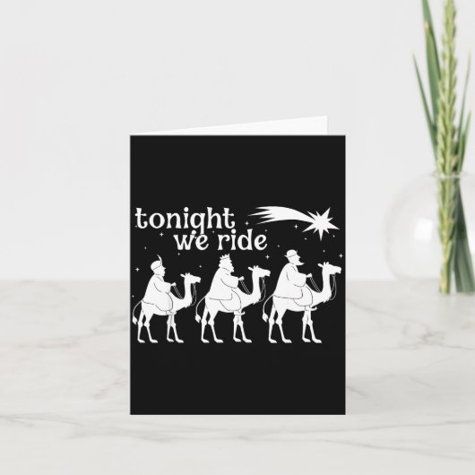 Tonight We Ride Christmas, 3 Wise Men, Christian C Kaart (Voorkant)