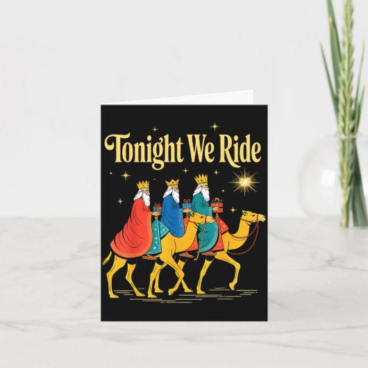 Tonight We Ride Christmas, 3 Wise Men, Christian C Kaart (Voorkant)