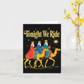Tonight We Ride Christmas, 3 Wise Men, Christian C Kaart (Gele Bloem)