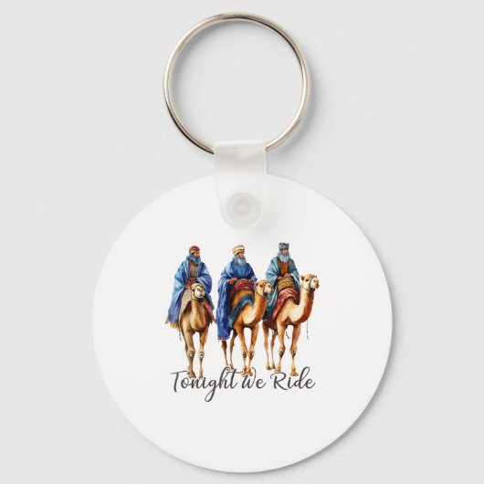 Tonight We Ride Christmas, 3 Wise Men Funny Christ Sleutelhanger (Voorkant)