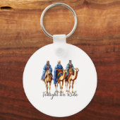 Tonight We Ride Christmas, 3 Wise Men Funny Christ Sleutelhanger (Voorkant)