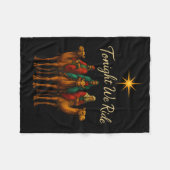 Tonight We Ride  Fleece Deken (Voorkant (Horizontaal))