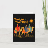 Tonight We Ride Three Wise Christmas Nativity Chri Kaart (Voorkant)