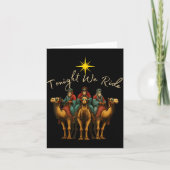 Tonight We Ride Three Wise Men Christmas Nativity  Kaart (Voorkant)