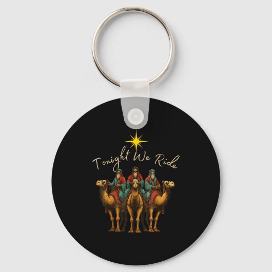 Tonight We Ride Three Wise Men Christmas Nativity Sleutelhanger (Voorkant)