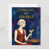 Tonight We Sparkle Briefkaart (Voorkant / Achterkant)