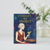 Tonight We Sparkle Briefkaart (Staand voorkant)
